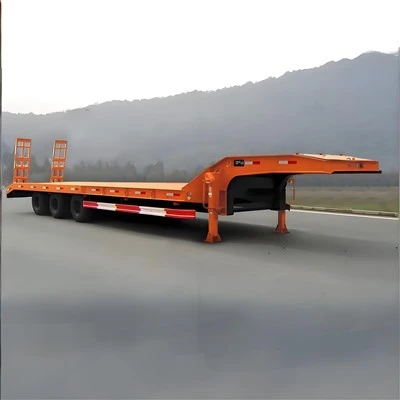 Transport von 60 Tonnen Bagger mit niedrigem Bett {3- Achse niedrige Halbbett-Halbschwerter hoher Qualität Drei-Achsen-Bagger-Semi-Trailer